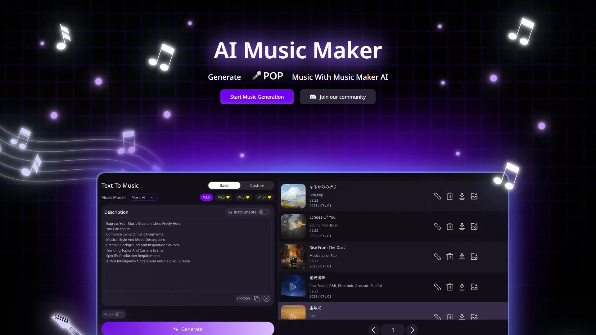 Music Maker IM - AI Tool