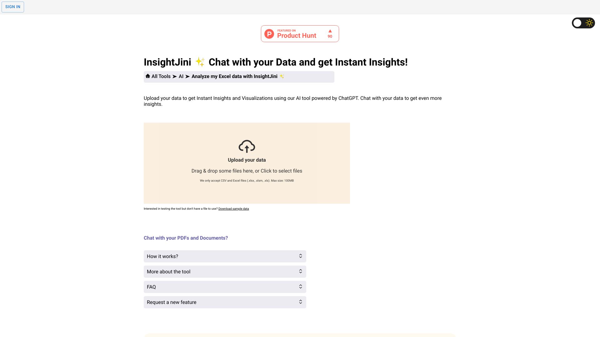 InsightJini - AI Tool